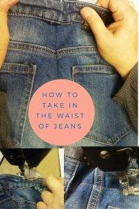 How to take in the waist of jeans