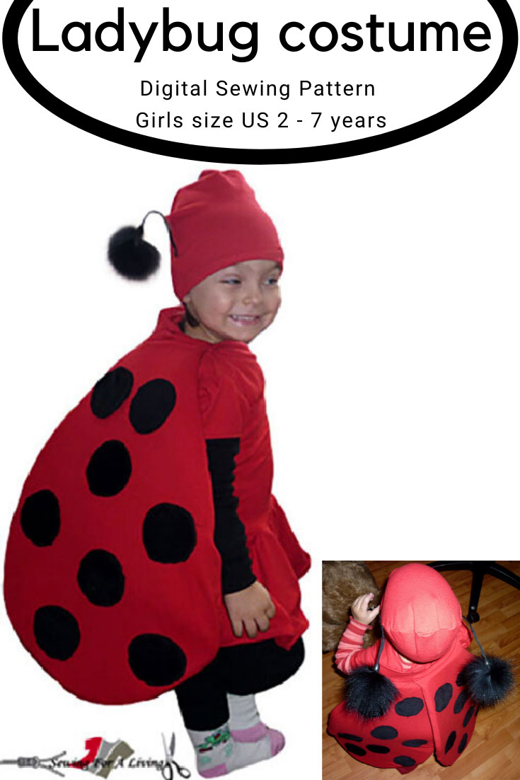 Ladybug Costume Sewing Pattern - Sewing For A Living