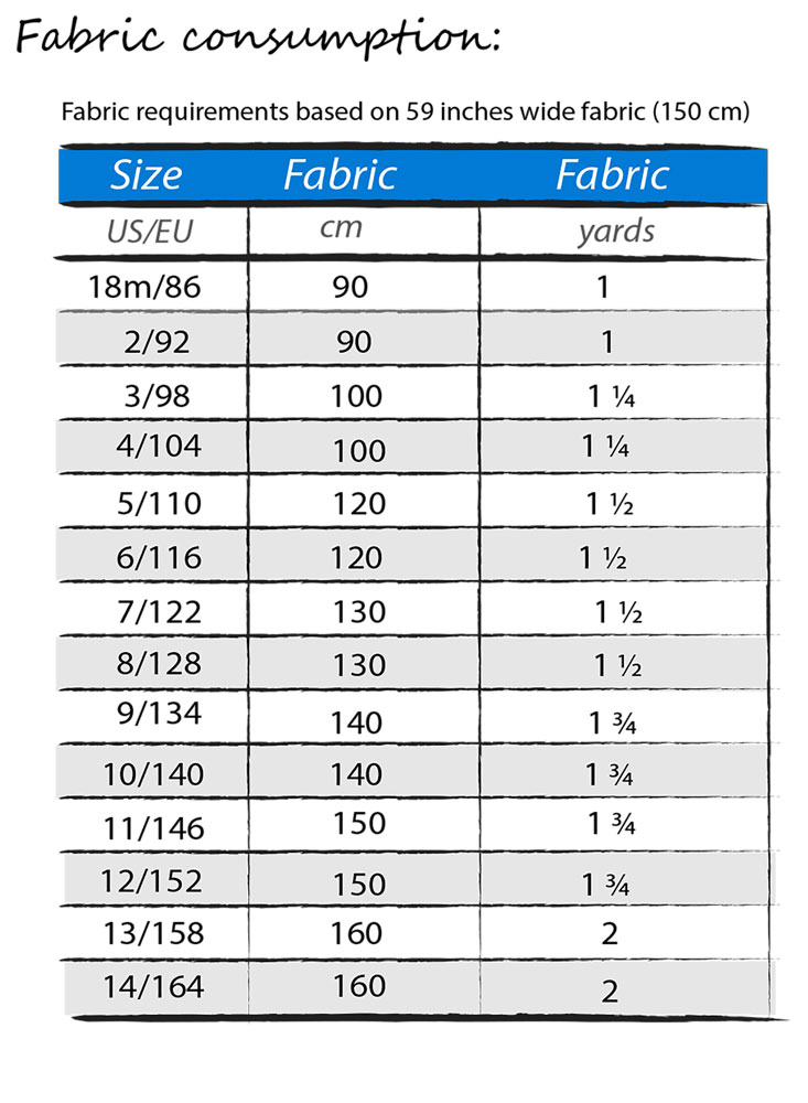 Ivory’s Infinity Bodysuit Sizes 2T to 14 Kids PDF Pattern